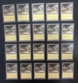 MTG 20X JAPANESE TEMPEST PLAINS MAGIC THE GATHERING BASIC LAND COMMON CARDS - Image 1
