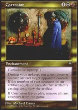 1x Corrosion Light Play, English Visions MTG Magic - Image 1