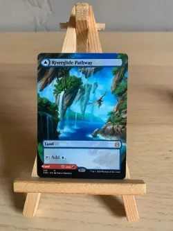 RIVERGLIDE PATHWAY (BORDERLESS) ZENDIKAR RISING MAGIC: THE GATHERING NM/M - Image 1
