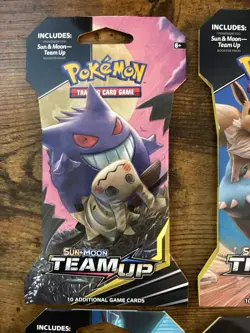 Pokemon Sun Moon Team Up Sleeved Booster Pack Art Set Sealed - Image 2