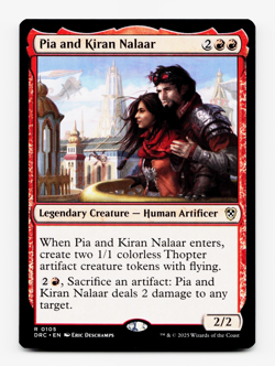 Pia and Kiran Nalaar [Commander: Aetherdrift] MTG Magic NM/M 🔥 - Image 1