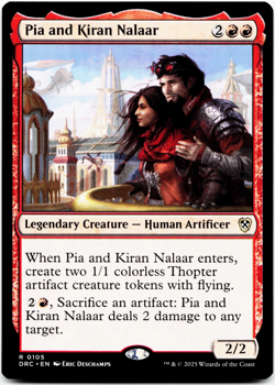 Pia and Kiran Nalaar [Commander: Aetherdrift] MTG Magic NM/M 🔥 - Image 3