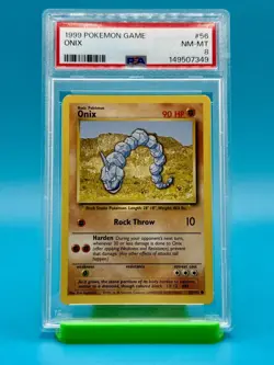 PSA 8 - 1999 Pokemon Game Base Set Onix #56 - Image 1