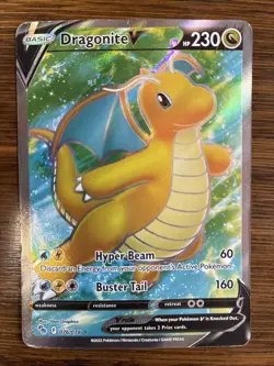 Dragonite V (Full Art) 076/078 Pokemon GO Holo NM - Image 1