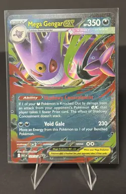 Mega Gengar ex Holo Double Rare Pokemon ME02: Phantasmal Flames 056/094 - Image 1