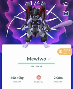 Pokemon Go PTC Acc, Guaranteed Lucky Armor Mewtwo - Image 1