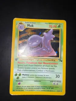 Pokemon Muk 13/62 Fossil Rara Holo Prima Edizione Wizards ITA Carte Vintage - Image 1