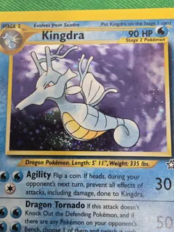 2000 POKEMON TCG NEO GENESIS 8/111 KINGDRA UNLIMITED HOLO RARE NEAR MINT - Image 2