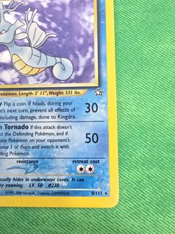 2000 POKEMON TCG NEO GENESIS 8/111 KINGDRA UNLIMITED HOLO RARE NEAR MINT - Image 5