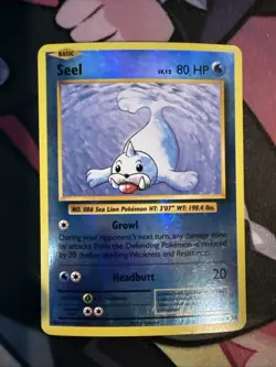 Pokemon TCG XY Evolutions LP Reverse Holo Seel 28/108 - Image 1