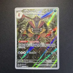 Pokemon TCG Scarlet and Violet Kingambit 220/198 Illustration Rare NM Condition - Image 1