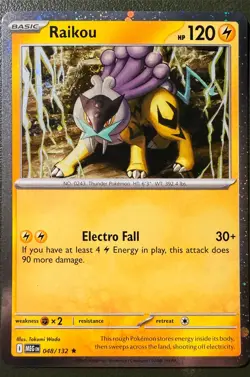 Pokemon TCG Raikou 48/132 Mega Evolution ME1 Cosmos Holo NM - Image 1