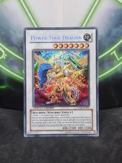 Yugioh Power Tool Dragon CT06-EN001 Secret Rare NM - Image 1