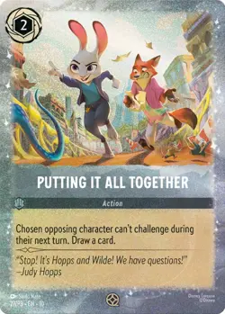 Putting It All Together Lorcana Zootopia 2 Movie Promo Card FOIL. Still Sealed - Image 1