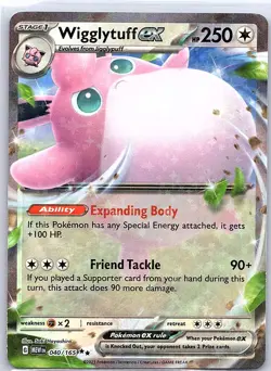 Wigglytuff ex - 040/165 SV: Scarlet & Violet 151 - Pokemon Card - NM - Image 1