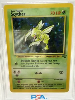 1999 SCYTHER HOLO JUNGLE PSA 9 MINT #10/64 POKEMON TRADING CARD GAME TCG WOTC - Image 2