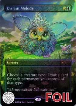 Distant Melody (Confetti Foil) - Secret Lair Furby - 2326 - NM Foil - Image 1