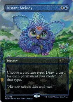Distant Melody (Confetti Foil) - Secret Lair Furby - 2326 - NM Foil - Image 2