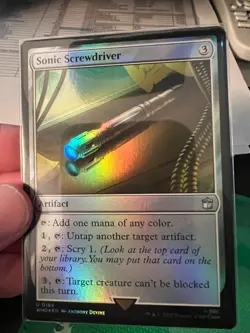 Sonic Screwdriver (0185) #185 (NM) (Non-Foil) (U) (WHO) Magic MTG - Image 1