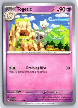 TOGETIC 071/191 COMMON SURGING SPARKS POKEMON NM - Image 1
