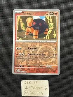 Pokemon Scarlet & Violet - Torkoal - 035/198 - Reverse Holo - M/NM - Image 1