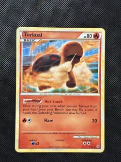 Pokemon HGSS Unleashed - Torkoal - Non Holo Rare - 25/95 - NM/VLP - Image 2