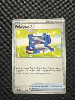 Pokemon Scarlet & Violet - Pokegear 3.0 - 186/198 - Non Holo Common - M/NM - Image 2