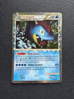 Pokemon Feraligatr Prime HGSS07 Holo Black Star Promo HGSS 2010 - Image 1