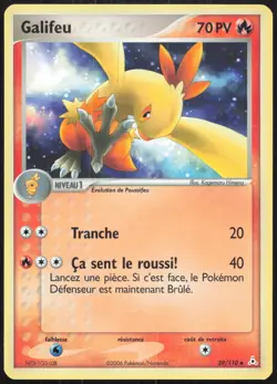 Carte Pokemon Galifeu 39/110 Fantomes Holon Francais - Image 1