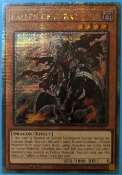 YuGiOh Fallen of Albaz Quarter Century Secret Rare 1st Edition RA01-EN021 - Image 1