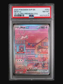 PSA 8 NM-MINT Mew Ex SVP053 ALTERNATE ART HOLO 151 UPC PROMO Pokemon Card - Image 1
