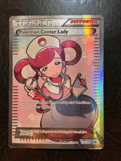 Pokemon TCG Cards Pokemon Center Lady 105/106 Flashfire Full Art Ultra Rare - Image 1