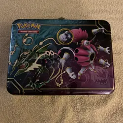Pokemon Trading Card Game Lunch Box Pail Treasure Chest Tin Container EMPTY - Image 2