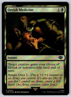 2023 Lord of the Rings Orcish Medicine Foil Common #104 - Image 1