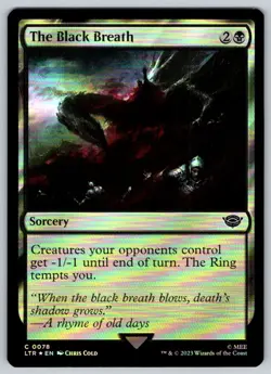 2023 Lord of the Rings The Black Breath Foil Common #78 - Image 1