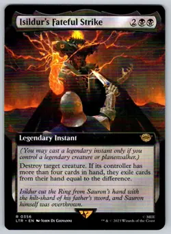 2023 Lord of the Rings Isildur's Fateful Strike (Extended Art) Rare #356 - Image 1