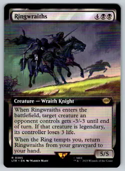 2023 Lord of the Rings Ringwraiths (Borderless) Rare #385 - Image 1