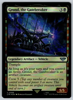 2023 Lord of the Rings Grond, the Gatebreaker Foil Uncommon #89 - Image 1