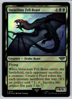 2023 Lord of the Rings Voracious Fell Beast Foil Uncommon #113 - Image 1