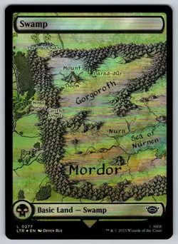 2023 Lord of the Rings Swamp Foil Land #277 - Image 1