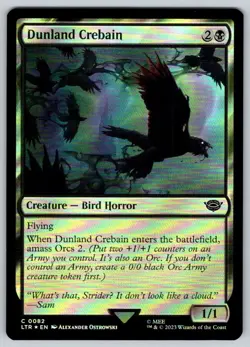 2023 Lord of the Rings Dunland Crebain Foil Common #82 - Image 1