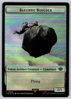 2023 Lord of the Rings Ballistic Boulder Foil Token #8 - Image 1
