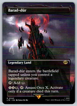 2023 Lord of the Rings Barad-dur (Borderless) Rare #340 - Image 1