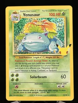 Pokemon – Venusaur – #15/102 – Celebrations Classic Collection – Holo - Image 1