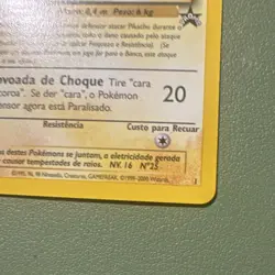 Pokemon Pikachu Wotc Promo Nº25 Regular Promo 60 HP 2000 Portuguese - Image 3