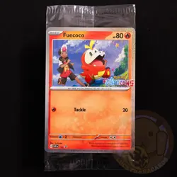 Pokemon Horizons Black Star Promo - Fuecoco SVP 192 Holo - Sealed - Image 1