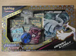 Pokemon Crown Zenith Unown v Lugia v Special Collection Sealed, See Description - Image 1