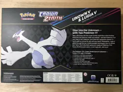 Pokemon Crown Zenith Unown v Lugia v Special Collection Sealed, See Description - Image 2