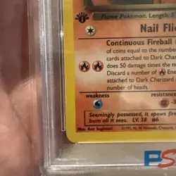 2000 POKEMON ROCKET 1ST EDITION #21 DARK CHARIZARD PSA 10 - Image 5