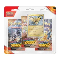 Pokemon Scarlet & Violet Surging Sparks 3-Pack Booster Blister - Zapados New - Image 1